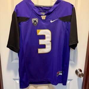 Nike Purple and Black Football Jersey